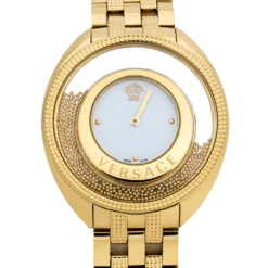 Versace White Yellow Gold Stainless Steel Destiny Spirit 86Q Women's Wristwatch 39 Mm For Women -Versace Official Website luxury women versace used watches p312780 005