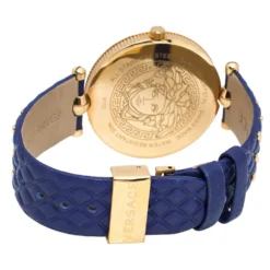 Versace Blue Rose Gold Plated Stainless Steel Vanitas K7Q Women's Wristwatch 40 Mm For Women -Versace Official Website luxury women versace used watches p314322 003