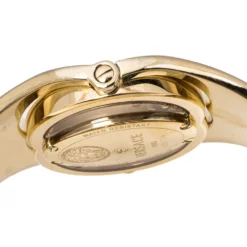 Versace White Opaline Yellow Gold Plated Stainless Steel Diamonds Eclissi 83Q Women's Wristwatch 39 Mm For Women -Versace Official Website luxury women versace used watches p325608 003