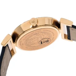 Versace Blue Gold Plated Stainless Steel Vanity P5Q Quartz Women's Wristwatch 35MM For Women -Versace Official Website luxury women versace used watches p335093 003