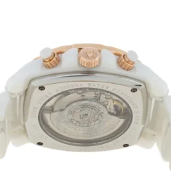 Versace White Ceramic Rose Gold Plated Stainless Steel Diamond DV One 11CC Unisex Wristwatch 40 Mm For Women -Versace Official Website luxury women versace used watches p336061 004