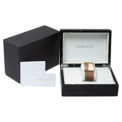 Versace White Yellow Gold Tone Stainless Steel V-Greca 64Q Women's Wristwatch 36 Mm For Women -Versace Official Website luxury women versace used watches p339258 006