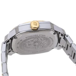 Versace White Yellow Gold Plated And Stainless Steel Dylos VQD140016 Women's Wristwatch 35 Mm For Women -Versace Official Website luxury women versace used watches p351999 004
