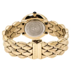 Versace Gold Tone Stainless Steel V-Flare VEBN Women's Wristwatch 28 Mm For Women -Versace Official Website luxury women versace used watches p356008 001