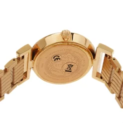 Versace Silver Gold Tone Stainless Steel Vanity P5Q Women's Wristwatch 35 Mm For Women -Versace Official Website luxury women versace used watches p364558 005