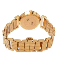 Versace Silver Gold Tone Stainless Steel Vanity P5Q Women's Wristwatch 35 Mm For Women -Versace Official Website luxury women versace used watches p364558 007