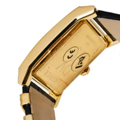 Versace Black Yellow Gold Plates Stainless Steel Diamond VD25 VQF020015 Women's Wristwatch 30 Mm For Women -Versace Official Website luxury women versace used watches p380270 005