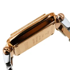 Versace Mother Of Pearl Two Tone Stainless Steel Reve Carre 88Q Women's Wristwatch 30 Mm For Women -Versace Official Website luxury women versace used watches p398478 006