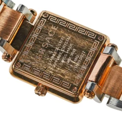 Versace Mother Of Pearl Two Tone Stainless Steel Reve Carre 88Q Women's Wristwatch 30 Mm For Women -Versace Official Website luxury women versace used watches p398478 009