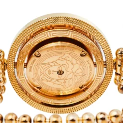 Versace Mother Of Pearl Gold Plated Stainless Steel Eon 80Q Women's Wristwatch 39 Mm For Women -Versace Official Website luxury women versace used watches p408359 002