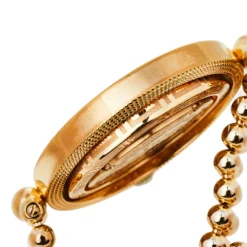 Versace Mother Of Pearl Gold Plated Stainless Steel Eon 80Q Women's Wristwatch 39 Mm For Women -Versace Official Website luxury women versace used watches p408359 004