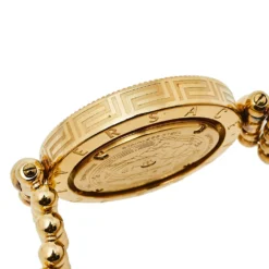 Versace Mother Of Pearl Yellow Gold Plated Stainless Steel Eon 79Q Women's Wristwatch 33.5 Mm For Women -Versace Official Website luxury women versace used watches p408761 003