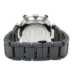 Versace Black Ceramic & Stainless Steel Reve 95C Women's Wristwatch 40 Mm For Women -Versace Official Website luxury women versace used watches p411952 002
