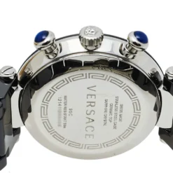 Versace Black Ceramic & Stainless Steel Reve 95C Women's Wristwatch 40 Mm For Women -Versace Official Website luxury women versace used watches p411952 003