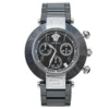 Versace Black Ceramic & Stainless Steel Reve 95C Women's Wristwatch 40 Mm For Women