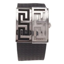 Versace White Stainless Steel V-Greca Women's Wristwatch 38MM For Women -Versace Official Website luxury women versace used watches p41220 004