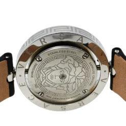Versace Mother Of Pearl Stainless Steel Leather Eon 79Q Women's Wristwatch 34 Mm For Women -Versace Official Website luxury women versace used watches p417544 003