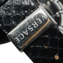 Versace Black Stainless Steel Python Leather Diamonds Destiny 67Q Women's Wristwatch 39 Mm For Women -Versace Official Website luxury women versace used watches p429809 002