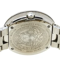 Versace Champagne Two-Tone Stainless Steel V-Metal Icon VLC080014 Women's Wristwatch 40 Mm For Women -Versace Official Website luxury women versace used watches p429818 003