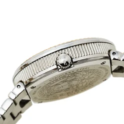 Versace Champagne Two-Tone Stainless Steel V-Metal Icon VLC080014 Women's Wristwatch 40 Mm For Women -Versace Official Website luxury women versace used watches p429818 004