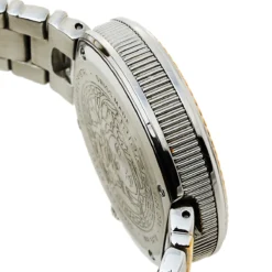 Versace Champagne Two-Tone Stainless Steel V-Metal Icon VLC080014 Women's Wristwatch 40 Mm For Women -Versace Official Website luxury women versace used watches p429818 005