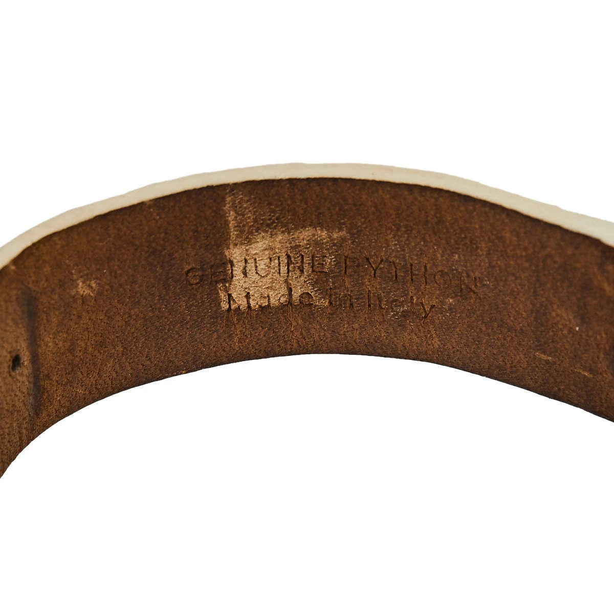 Versace White Gold Plated Stainless Steel Python Leather Destiny Spirit 86Q Women's Wristwatch 39 Mm For Women 9 Versace White Gold Plated Stainless Steel Python Leather Destiny Spirit 86Q Women's Wristwatch 39 Mm For Women - Image 9