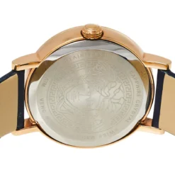 Versace Blue Gold Plated Stainless Steel Leather Virtus VEHC Women's Wristwatch 36 Mm For Women -Versace Official Website luxury women versace used watches p444615 005
