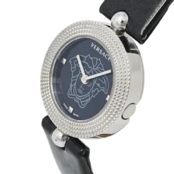 Versace Black Stainless Steel Patent Leather Eon Soiree 94Q Women's Wristwatch 27 Mm For Women -Versace Official Website luxury women versace used watches p446845 003