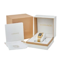 Versace Black Gold Plated Stainless Steel Couture Oval VE1B Women's Wristwatch 29 Mm For Women -Versace Official Website luxury women versace used watches p446860 007