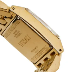 Versace Mother Of Pearl Gold Plated Stainless Steel Cleopatra 85Q Women's Wristwatch 33 Mm For Women -Versace Official Website luxury women versace used watches p448596 001