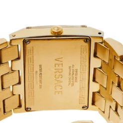 Versace Mother Of Pearl Gold Plated Stainless Steel Cleopatra 85Q Women's Wristwatch 33 Mm For Women -Versace Official Website luxury women versace used watches p448596 002