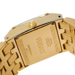 Versace Mother Of Pearl Gold Plated Stainless Steel Cleopatra 85Q Women's Wristwatch 33 Mm For Women -Versace Official Website luxury women versace used watches p448596 003
