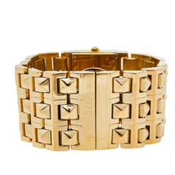 Versace Mother Of Pearl Gold Plated Stainless Steel Cleopatra 85Q Women's Wristwatch 33 Mm For Women -Versace Official Website luxury women versace used watches p448596 010