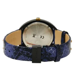 Versace Blue Ion Plated Steel Leather Shadov VEBM00418 Women's Wristwatch 38 Mm For Women -Versace Official Website luxury women versace used watches p450377 004