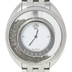 Versace White Stainless Steel Destiny Spirit 86Q Women's Wristwatch 39 Mm For Women -Versace Official Website luxury women versace used watches p452623 002
