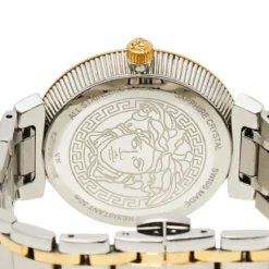 Versace Mother Of Pearl Gold Plated Stainless Steel Daphnis V16 Women's Wristwatch 35 MM For Women -Versace Official Website luxury women versace used watches p461447 007