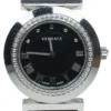 Versace Black Stainless Steel Vanity Women's Wristwatch 35MM For Women