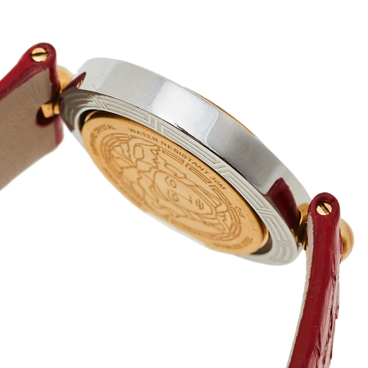 Versace Red Two Tone Stainless Steel Leather Diamond Eon Ellipsis 91Q Women's Wristwatch 32 Mm X 40 Mm For Women 7 Versace Red Two Tone Stainless Steel Leather Diamond Eon Ellipsis 91Q Women's Wristwatch 32 Mm X 40 Mm For Women - Image 7