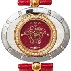 Versace Red Two Tone Stainless Steel Leather Diamond Eon Ellipsis 91Q Women's Wristwatch 32 Mm X 40 Mm For Women 11 Versace Red Two Tone Stainless Steel Leather Diamond Eon Ellipsis 91Q Women's Wristwatch 32 Mm X 40 Mm For Women -Versace Official Website luxury women versace used watches p465471 004