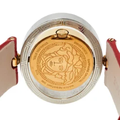 Versace Red Two Tone Stainless Steel Leather Diamond Eon Ellipsis 91Q Women's Wristwatch 32 Mm X 40 Mm For Women 13 Versace Red Two Tone Stainless Steel Leather Diamond Eon Ellipsis 91Q Women's Wristwatch 32 Mm X 40 Mm For Women -Versace Official Website luxury women versace used watches p465471 008