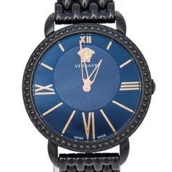 Versace Black Ion Plated Stainless Steel Krios M6Q60D008 Women's Wristwatch 38 Mm For Women -Versace Official Website luxury women versace used watches p469531 005
