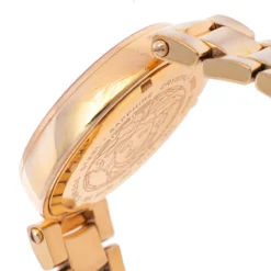Versace Gold Tone Stainless Steel Mystique Hibiscus I9Q80D2HI-S080 Women's Wristwatch 38 Mm For Women -Versace Official Website luxury women versace used watches p473192 003
