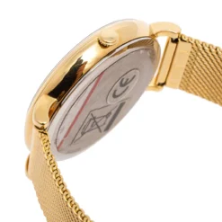 Versace Champagne Gold Plated Stainless Steel V-Circle VRSCVE8100619 Women's Wristwatch 38 Mm For Women -Versace Official Website luxury women versace used watches p487171 003