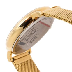Versace Champagne Gold Plated Stainless Steel V-Circle VRSCVE8100619 Women's Wristwatch 38 Mm For Women -Versace Official Website luxury women versace used watches p487171 004