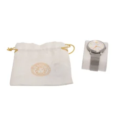 Versace Silver Stainless Steel V-Circle VRSCVBP050017 Women's Wristwatch 38 Mm For Women -Versace Official Website luxury women versace used watches p487948 007