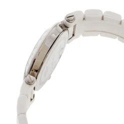 Versace White Mother Of Pearl White Ceramic Stainless Steel Rubber Reve 92Q Women's Wristwatch 35 Mm For Women -Versace Official Website luxury women versace used watches p495473 006