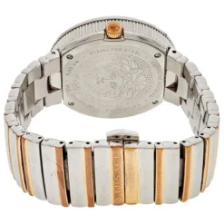 Versace Rose Gold Two-Tone Stainless Steel Leather V-Metal Icon VLC100014 Women's Wristwatch 40 Mm For Women -Versace Official Website luxury women versace used watches p495488 1631940190 006