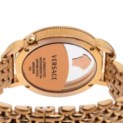 Versace Green Gold Plated Stainless Steel Krios 93Q Women's Wristwatch 38 Mm For Women -Versace Official Website luxury women versace used watches p502668 006