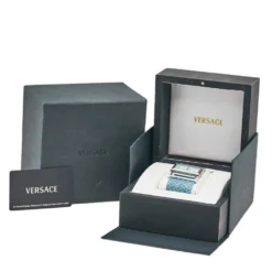 Versace Blue Mother Of Pearl Stainless Steel Stainless Steel Snakeskin Leather Beauville VSQ99 Women's Wristwatch 38 Mm For Women -Versace Official Website luxury women versace used watches p504231 001