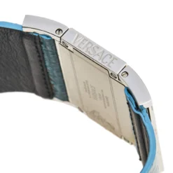 Versace Blue Mother Of Pearl Stainless Steel Stainless Steel Snakeskin Leather Beauville VSQ99 Women's Wristwatch 38 Mm For Women -Versace Official Website luxury women versace used watches p504231 005